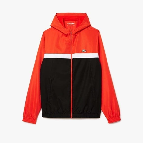 Lacoste Tennis Regular track jacket Orange Black - Picture 1 of 7